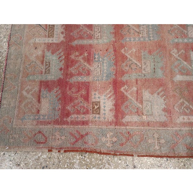 Mid 20th Century Galerie Shabab Collection Mid-20th Century Turkish Anatolian Throw Rug For Sale - Image 5 of 8