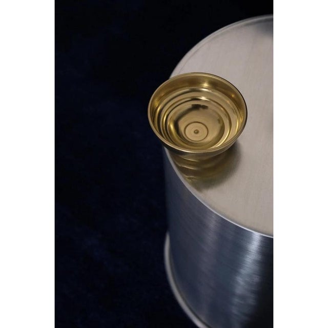 Contemporary RL 03 Mini Bowls in Brushed Brass by Caspal, Set of 2 For Sale - Image 3 of 7