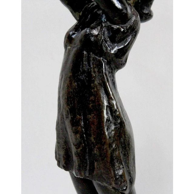 Black Bronze Dancer by G. Halbout du Tanney For Sale - Image 8 of 18