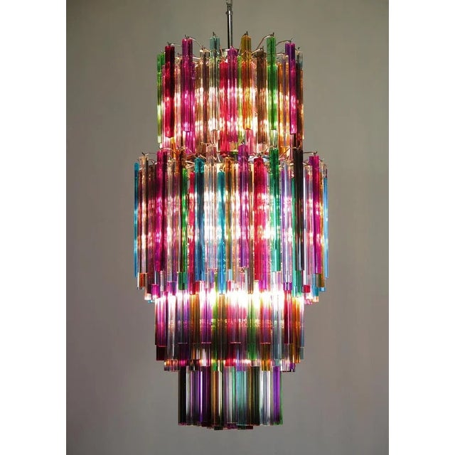 Multicolor Murano Chandelier, 1990s For Sale - Image 12 of 13