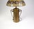 Arts and Crafts Copper and Brass Vase Table Lamp With Leaded Glass Shade, Attributed Stickley Brothers, Circa 1903 For Sale - Image 4 of 9