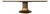Oval Pyrolave and Bronze Pedestal Dining Table, by Giorgetti, Italy 2018 For Sale