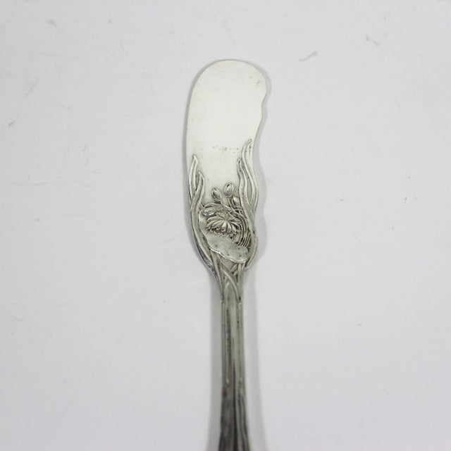 Vintage Silverplate Art Nouveau Butter Spreader Knife For Sale - Image 6 of 8