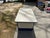 1950s Vintage Industrial Steel Work Desk With Blue Frame and White Formica Top For Sale - Image 5 of 9
