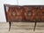Mid-Century Mahogany Sideboard with Teal Glass and Compartments with Drawers, 1950s For Sale - Image 11 of 18
