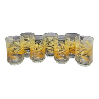 Vintage Libbey Wheat Breakfast Juice Glasses - Set of 7 For Sale