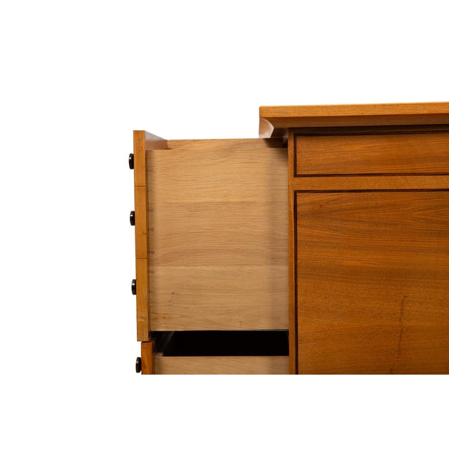 Very Fine English Walnut and Ebony Pedestal Desk by David Linley For Sale - Image 13 of 14