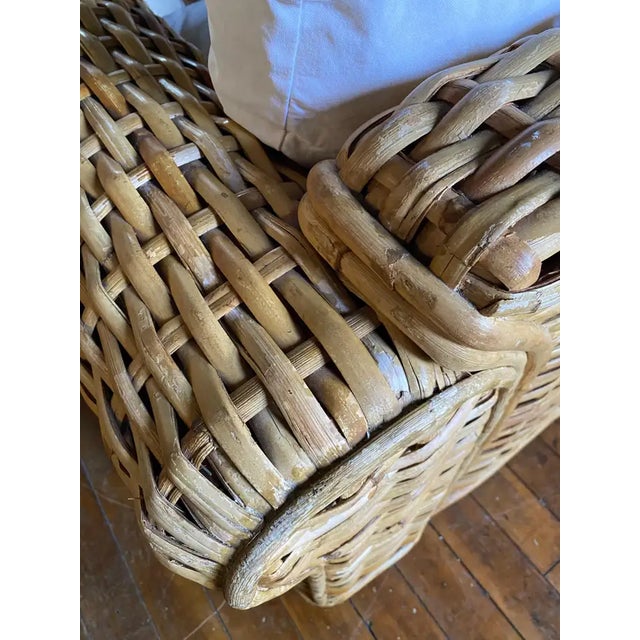 Ralph Lauren Woven Rattan and Bamboo Sofa For Sale - Image 9 of 13