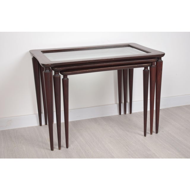 Foldaway Tables, Italy, 1950s, Set of 3 For Sale - Image 9 of 15