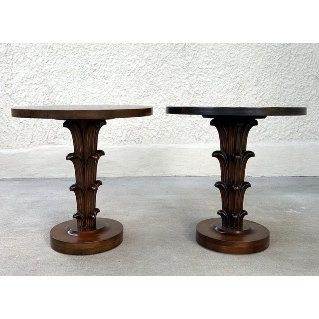 Mid-Century Modern T H Robsjohn-Gibbings Attr. Occasional Tables for Widdicomb, Signed For Sale - Image 3 of 10