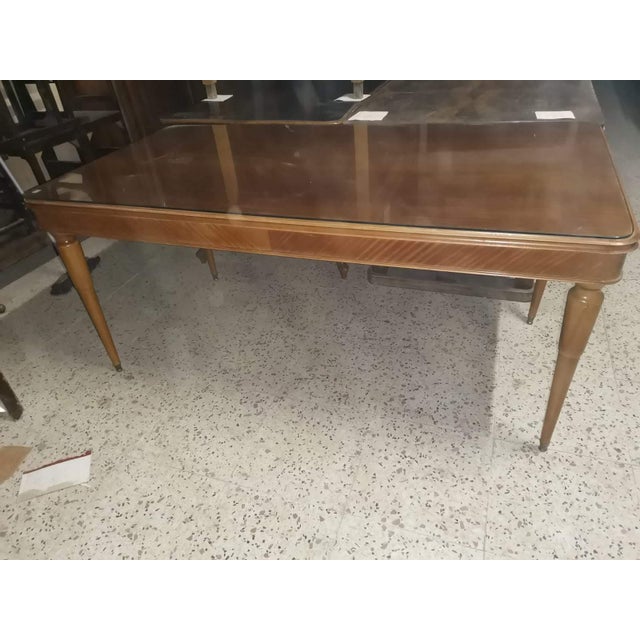 Italian Wood Veneer Dining Table, 1950s Chairish
