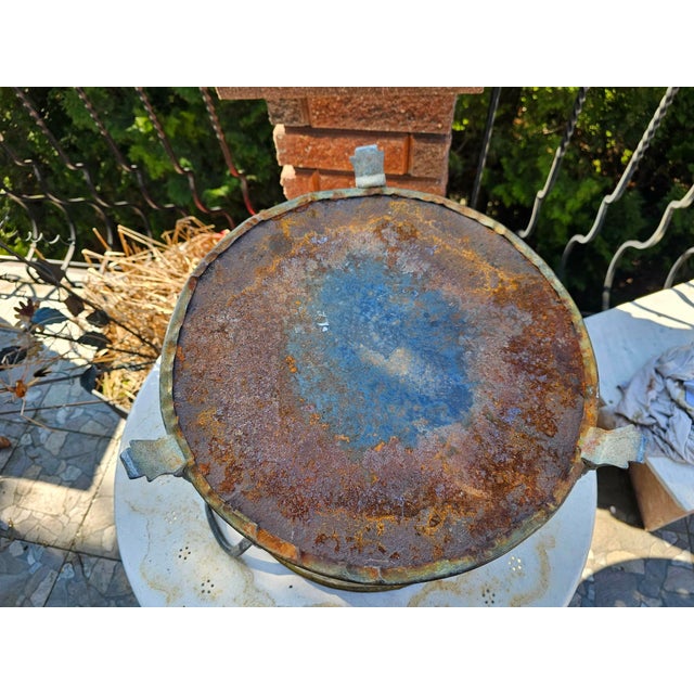 Art Deco Brass and Wood Fireplace Container, 1940s For Sale - Image 4 of 5