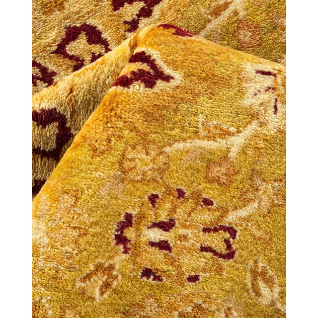 Textile Mogul, One-of-a-Kind Hand-Knotted Area Rug in Green, 8' 3" x 10' 5" For Sale - Image 7 of 8