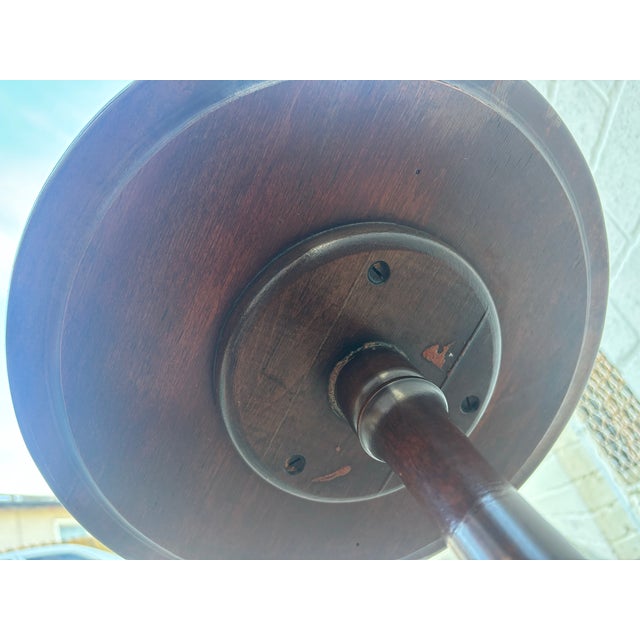 Late 19th Century Antique English Claw Foot Mahogany Dumb Waiter With Three Tiers For Sale - Image 5 of 9