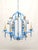 Splendid Italian Tole Vintage Baby Blue Faux Bamboo Pagoda Brass Chandelier ~ Rewired ~ Restored ~ Rejuvenated ~ Ready to Hang ~ For Sale - Image 10 of 12