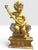 Large 18th C. Italian Baroque Carved, Gilded, Silvered Wood Putto Figure Seated. For Sale - Image 4 of 9