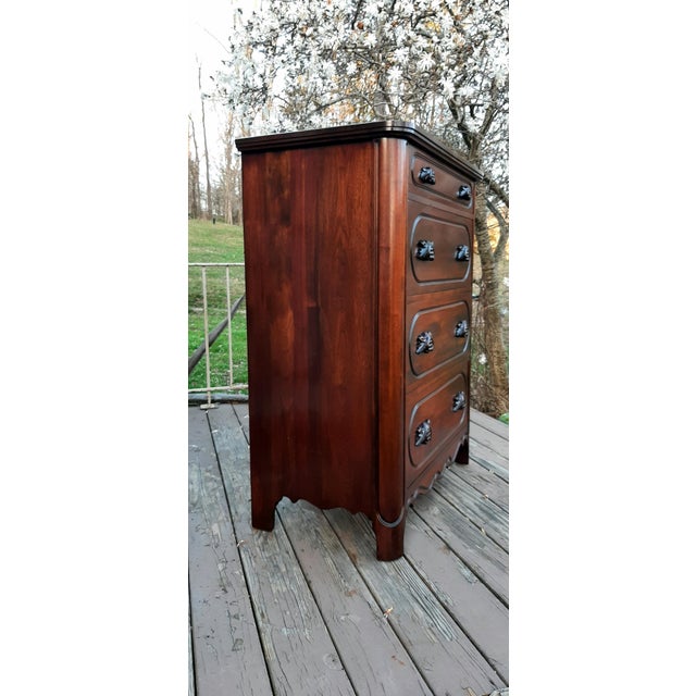 1948 Davis Company Lillian Russell Black Walnut Chest of
