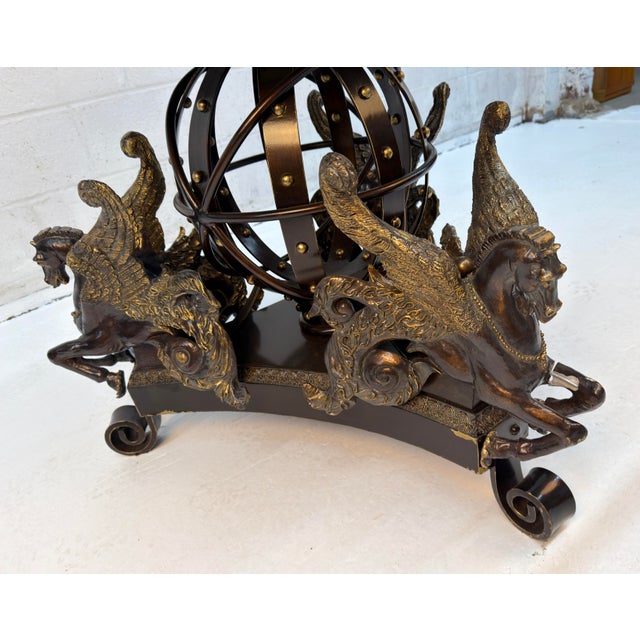 Glass Late 20th Century Unique Hippocampus Glass Top Dining Table For Sale - Image 7 of 9
