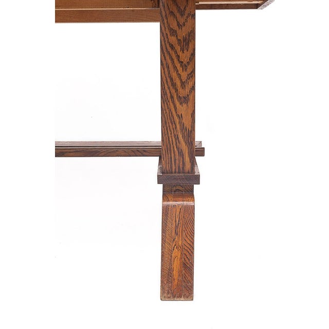 Wood Oak Dining Table, 1890s For Sale - Image 7 of 15