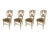 19th Century Sculptural Backrest Walnut and Velvet Sec Dining Chairs, Set of 4 For Sale - Image 13 of 13