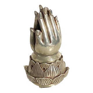 Bronze Buddha Praying Hand Incense Burners For Sale