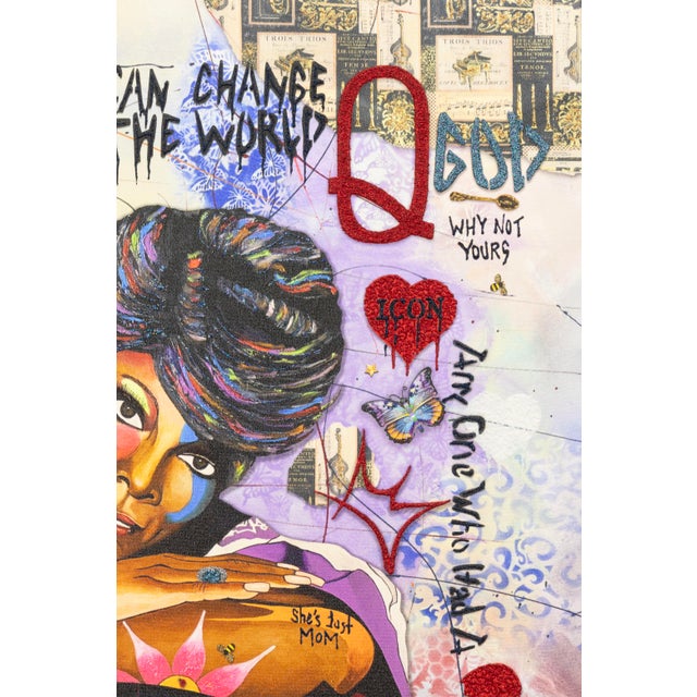 Marcus Glenn One Heart Can Change the World Signed Dionne Warwick Giclee Canvas For Sale In Detroit - Image 6 of 8