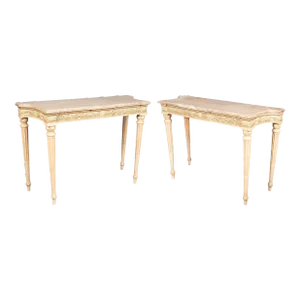 Maison Jansen Painted Console Tables - a Pair