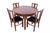 Art Deco Round Table with Four Chairs, Poland, 1940s, Set of 5 For Sale - Image 15 of 18