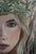 Early 21st Century Forest Whisper by Andrada Trapnell | Oil on Board Portrait of a woman with foliage crown For Sale - Image 5 of 5