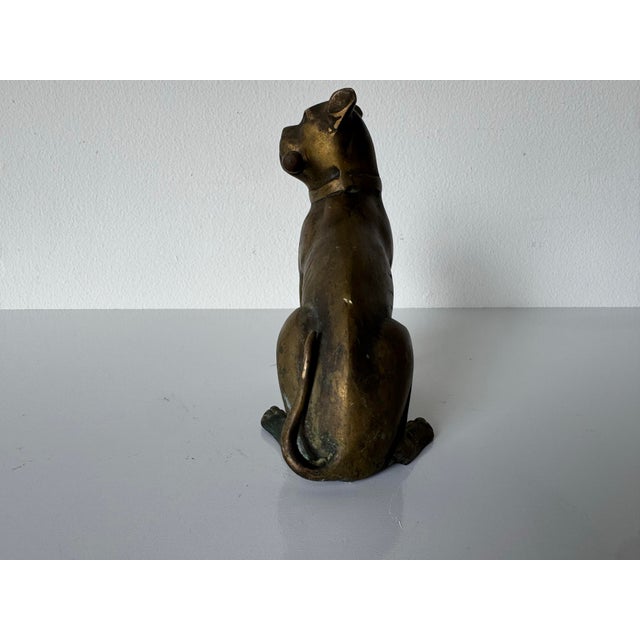 1970s Vintage Heavy Brass Bulldog / Mastiff Dog Statue – Dog Lover Figurine For Sale - Image 5 of 9