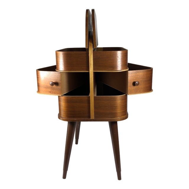 Vintage Danish Sewing Table For Sale