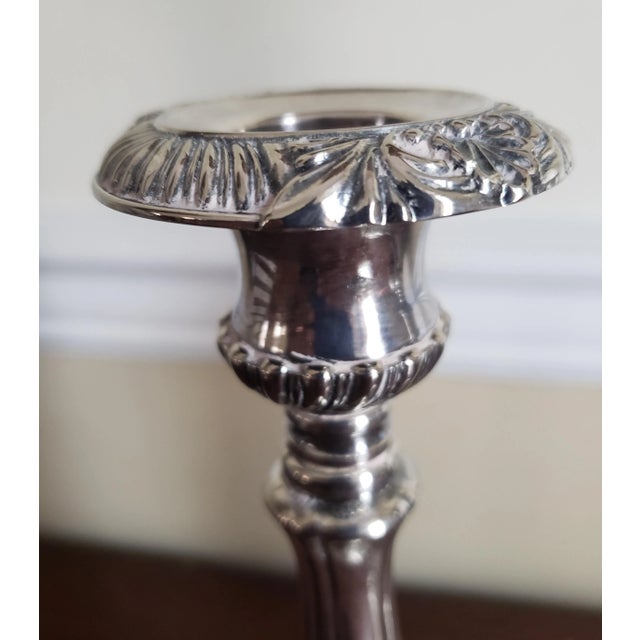 1960s Vintage Neiman Marcus Italian Sterling Silver Candle Holders a