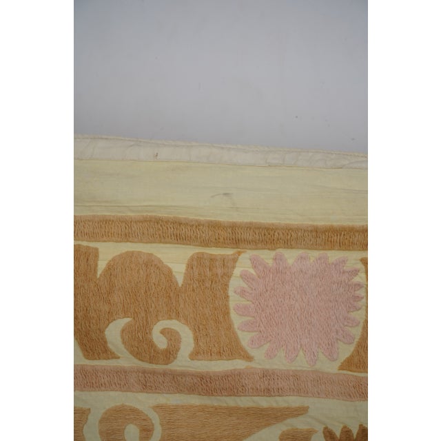 Textile Hand Embroidered Uzbek Suzani - Wall Decor For Sale - Image 7 of 15