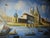1970s Merchant in Venice Gondola Ride Signed Harris Framed Oil on Canvas For Sale - Image 16 of 18