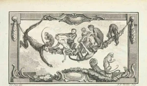 P.F. Tardieu, Monkies, Etching, 1771
