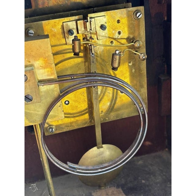 Antique Bracket Clock with Key For Sale - Image 9 of 13