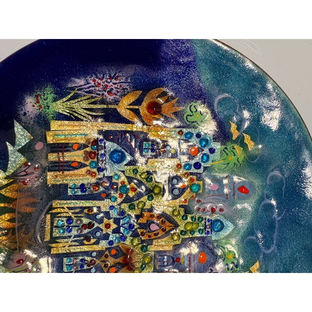 1970s Agi Vardi Israeli Art Plate - Kibbutz Givat Haim - Hand Signed For Sale In Detroit - Image 6 of 7