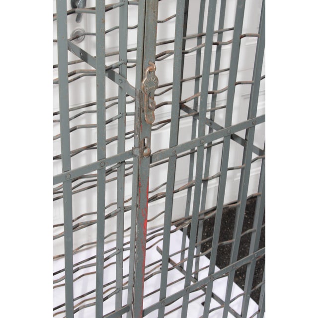 1940s Rigidex 300 Bottle Wine Safe Rack Security Locking Metal Cage For Sale - Image 15 of 17