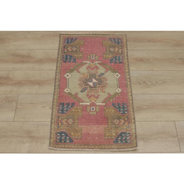 1970s Turkish Vintage Red Oushak Rug For Sale - Image 11 of 11