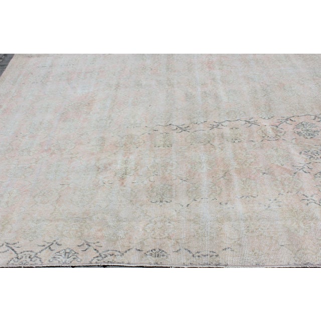 Distressed Oushak Rug - 86"x 135" For Sale - Image 9 of 13