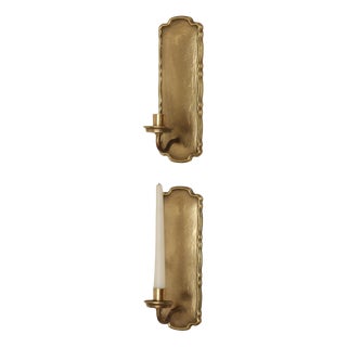 Mid-Century Swedish Brass Sconces from Scandia, Set of 2 For Sale