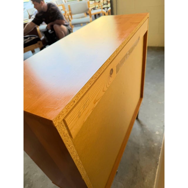 Brown Mid Century Danish Teak Bookcase – Vintage Scandinavian Open Shelf Cabinet – Small MCM Display Storage For Sale - Image 8 of 9