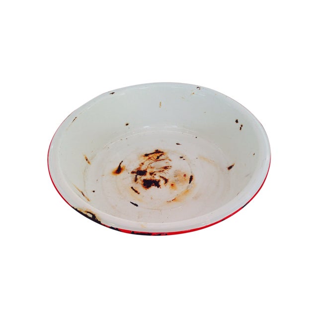 Vintage Enamel Wash Basin Chairish