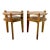 Vintage Americana Rustic Southwestern Cedar Two Tiered Side Tables - A Pair. For Sale