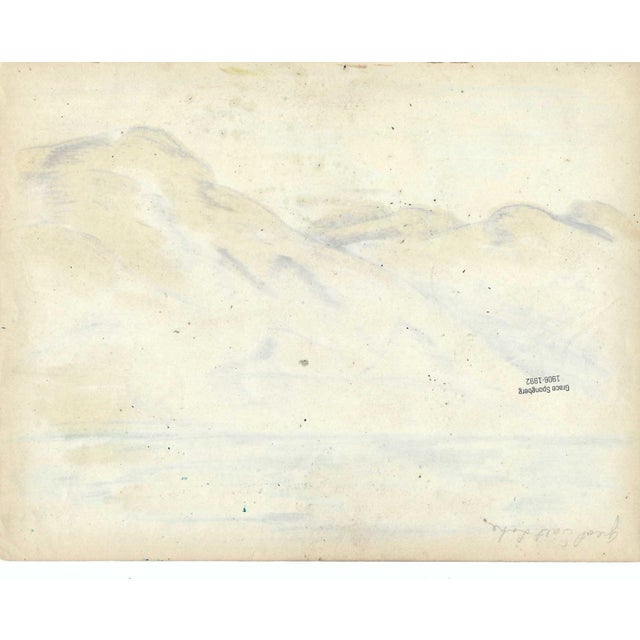 Grace Spongberg (American, 1906-1992) "Great Salt Lake" oil pastel on paper, titled and estate stamp on reverse. Grace...