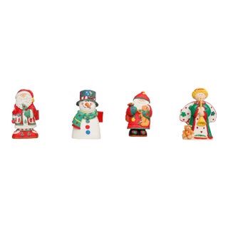 Christmas Follies Napkin Rings - Set of 4 For Sale
