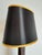 Metal Hollywood Regency Black and Gold Tortoiseshell Lamp, 1980s For Sale - Image 7 of 13