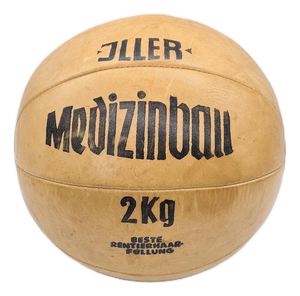 Leather Medicine Ball from Jiller, 1950s