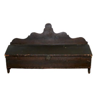 Solid Fir Storage Case with Tilting Top, 19th Century For Sale