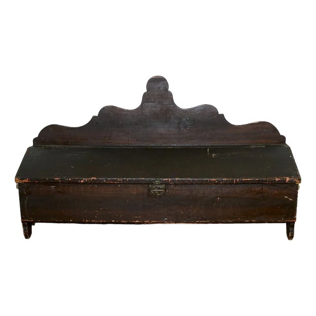 Solid Fir Storage Case with Tilting Top, 19th Century For Sale